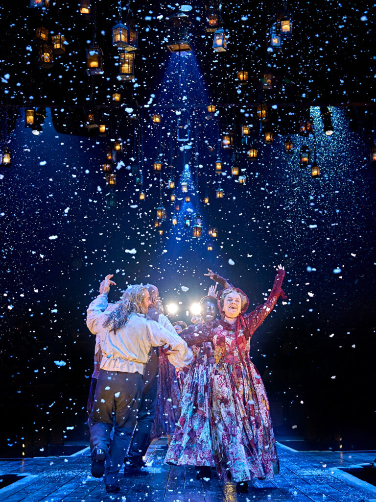 The Company in A Christmas Carol at The Old Vic